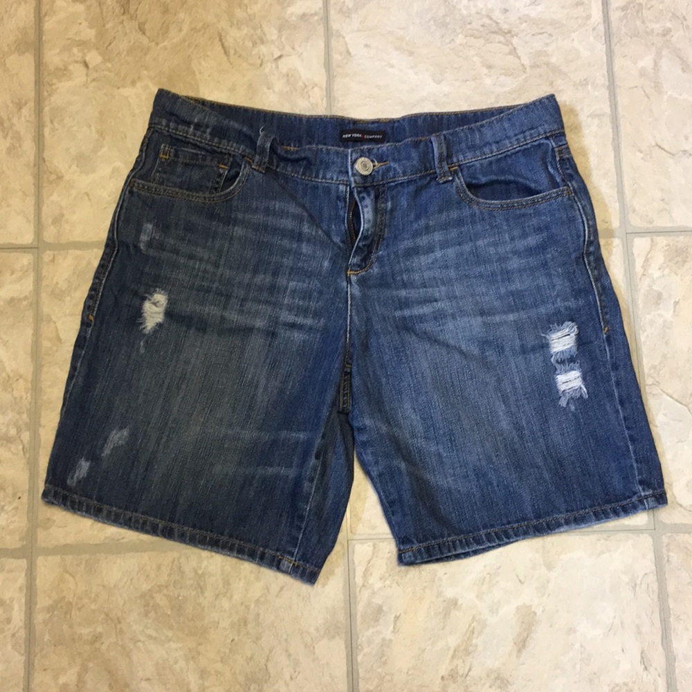 New York & Co. Distressed BoyFriend Shorts
